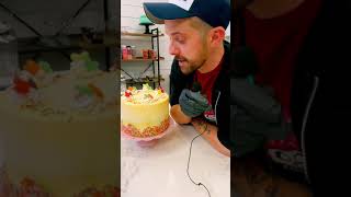 Cutting Into a One Year Old Cake!! -YBD- Shorts