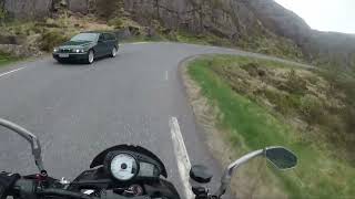 Insane Fjord Road in Norway on MotorCycle MUST WATCH [Part 1] (Pure Sound) Amazing Scenery
