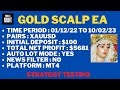 Gold Scalp EA MT4 Forex Robot Strategy Testing