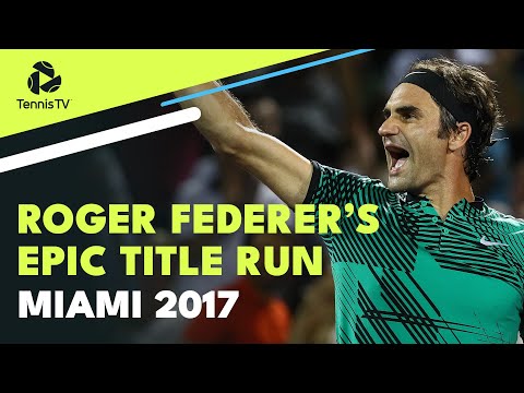 Roger federer's epic miami title run! | miami 2017 highlights