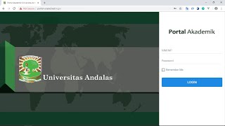 Demo Pengembangan Portal Akademik Universitas Andalas