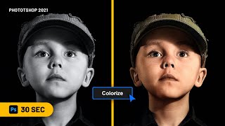 Recolor your Black and white images in Just 1 click with Photoshop 2021 Neural Filters screenshot 3