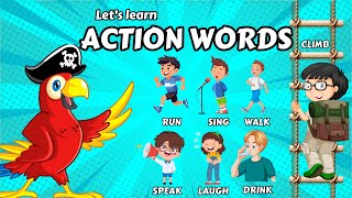 Let’s learn Action Words | Learn different Action verbs | Educational videos for kids