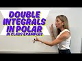 Live from the Calc 3 Trenches! Double Integrals in Polar (15.3) Raw Homework Help with Professor V