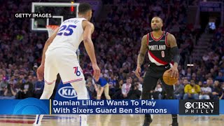 Damian Lillard Wants To Play With Philadelphia 76ers Guard Ben Simmons: Report