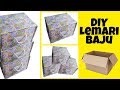 DIY || Cara Membuat Lemari Baju Dari Kardus|| How to make Storage Wardrobe from waste box