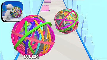 Rubberball Runner ​- All Levels Gameplay Android,ios (Levels 100-105)