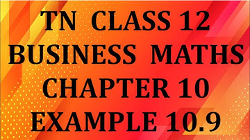 TN 12th business maths chapter 10 example 10.9 Assignment problem