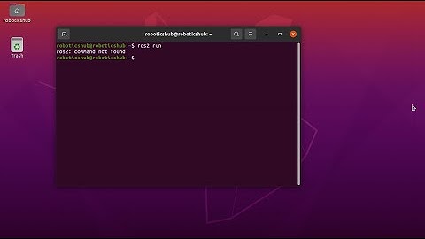 ros2: command not found | How to fix this