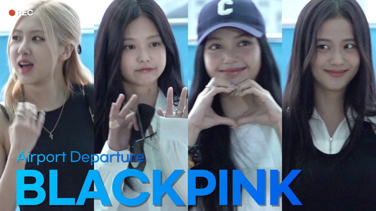블랙핑크(BLACKPINK) 컴백 후 첫 완전체 출국 | BLACKPINK Airport Departure