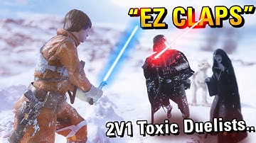 TOXIC PLAYERS IN BATTLEFRONT 2 2V1 & TALK TRASH, THEN...I DESTROYED THEM IN A DUEL! (Battlefront 2)