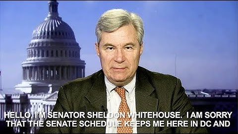 2019 ASM Plenary Video Presentation by Senator Sheldon Whitehouse