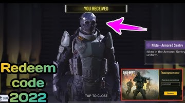 Working New Redeem code Cod mobile 2022 | codm Redeem code 2022 | Call of Duty mobile Redeem code