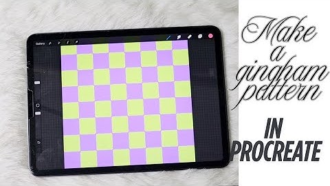 Make a Gingham pattern in Procreate #procreate #digitalart