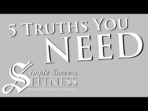 5 ESSENTIAL truths about Weightloss and Fitness!