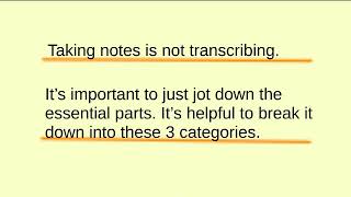 Unit 4 Note Taking (Strategies)