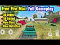 Free Fire Max Full Gameplay🤯🔥New Guns & Vehicle 3D Lobby & Sound सब कुछ बदल गया !!