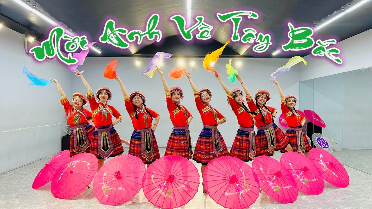 Múa Mời Anh Về Tây Bắc | Bản Múa Dù và Khăn | Chào xuân 2024 (Video 4K)
