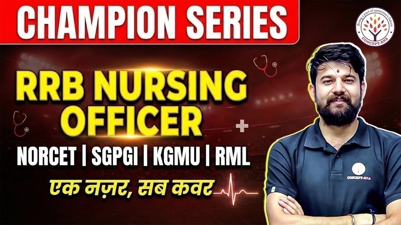 RRB Nursing Officer Top MCQ Questions |NORCET 10 | Champion Series #145 | Nursing Officer| Sagar sir
