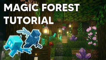 How to Build a MAGIC FOREST in Minecraft