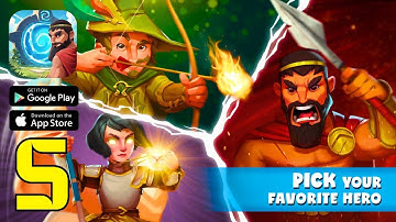 Heroes of History: Epic Empire Gameplay Part 5 - 👑 RECRUIT LEGENDARY HEROES! (iOS, Android)