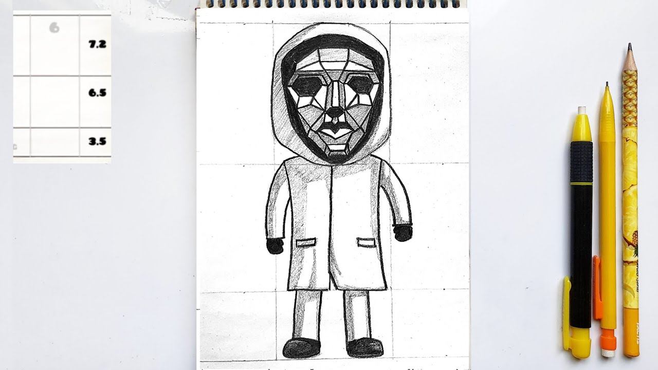 FRONTMAN drawing》Squid Game drawing tutorial (step by step)》#drawing # ...