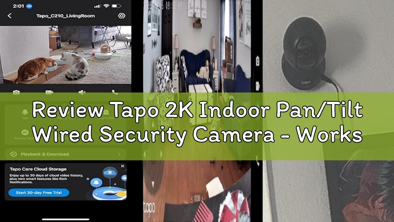 Review Tapo 2K Indoor Pan/Tilt Wired Security Camera - Works as a Baby Monitor & Pet Camera, Motion