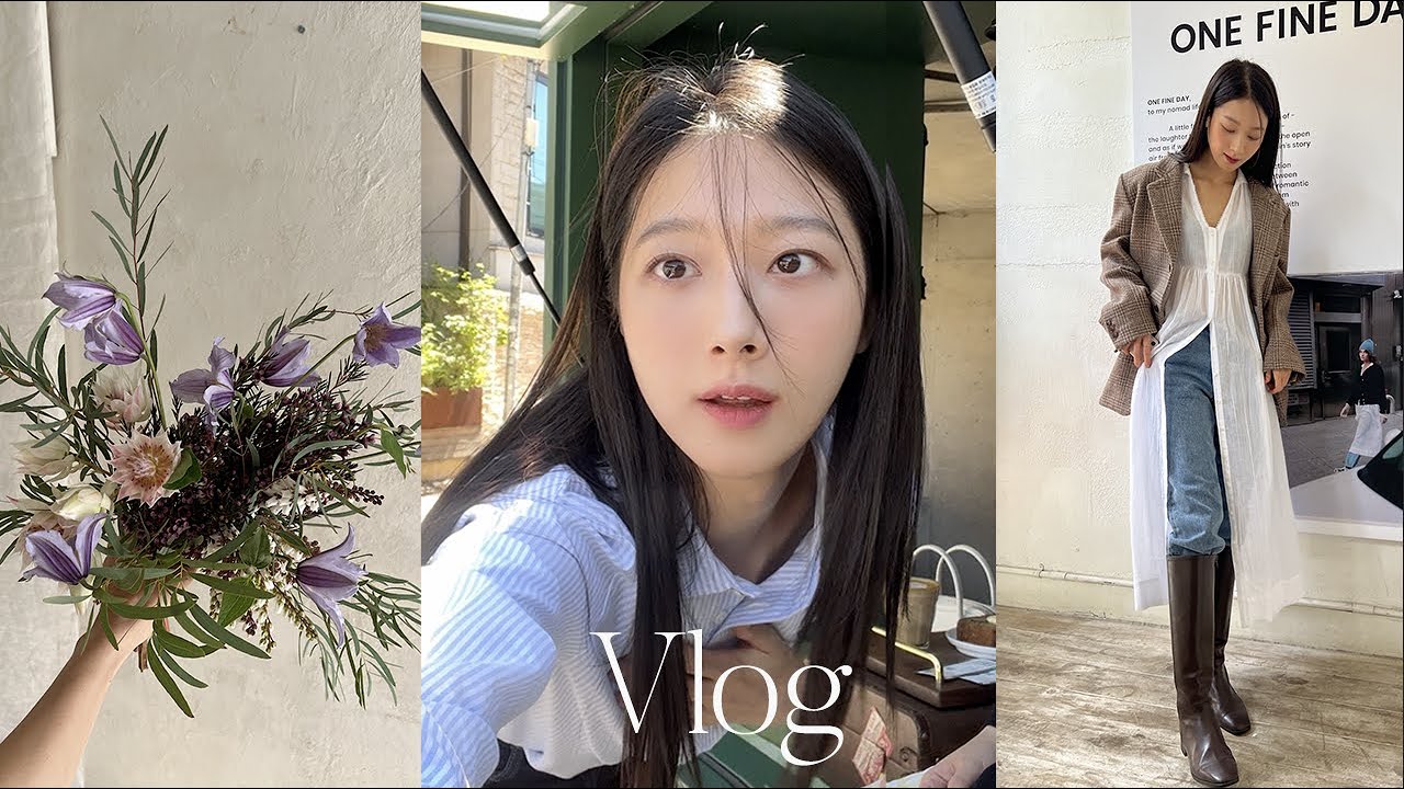 9월 일상 브이로그🌿 연남동 압구정 성수 맛집 카페 11곳 추천ㅣ가을옷쇼핑ㅣ웨딩부케 만들기ㅣ플라워클래스ㅣ피크닉