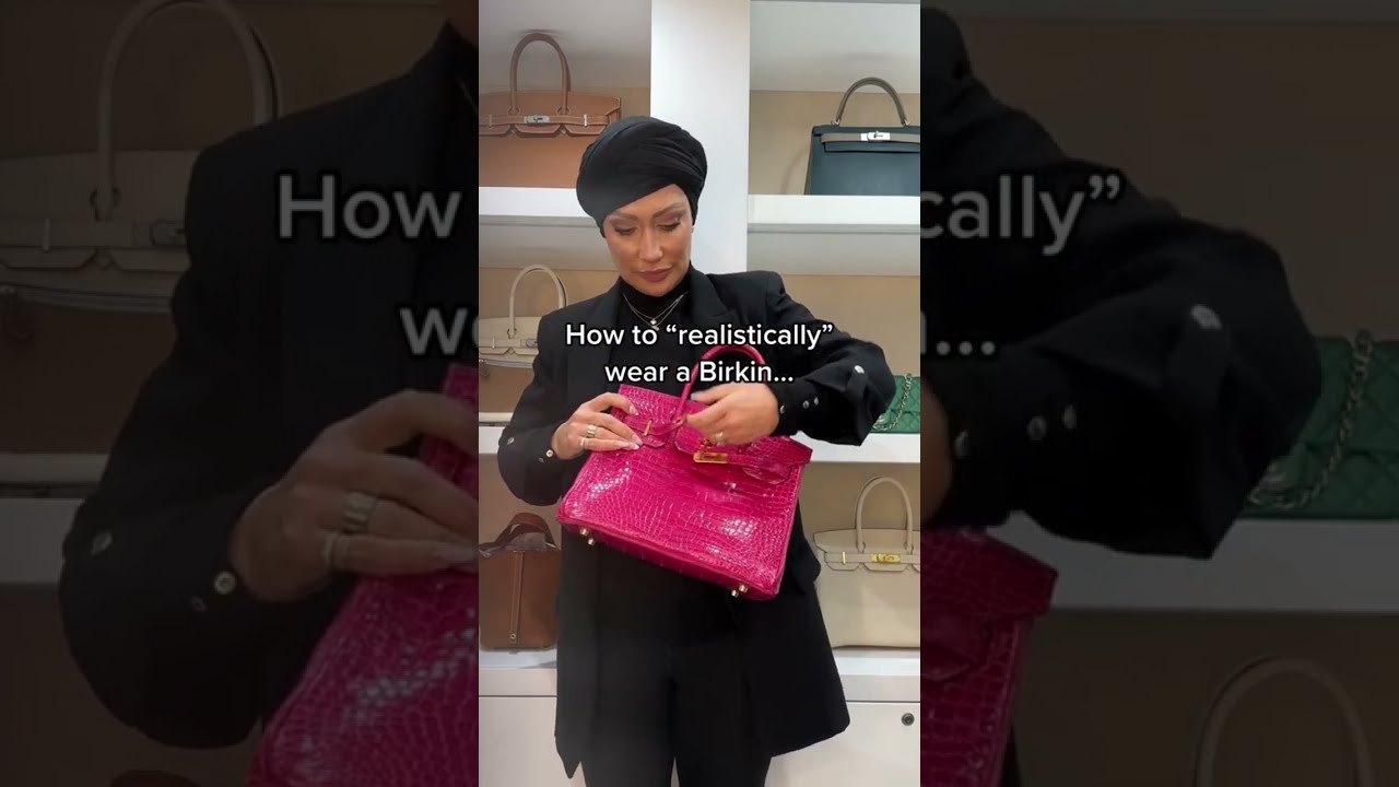 How To Wear Your Birkin Hope This Helps Birkinbag Howtowearabirkin Styling Outfit Luxury