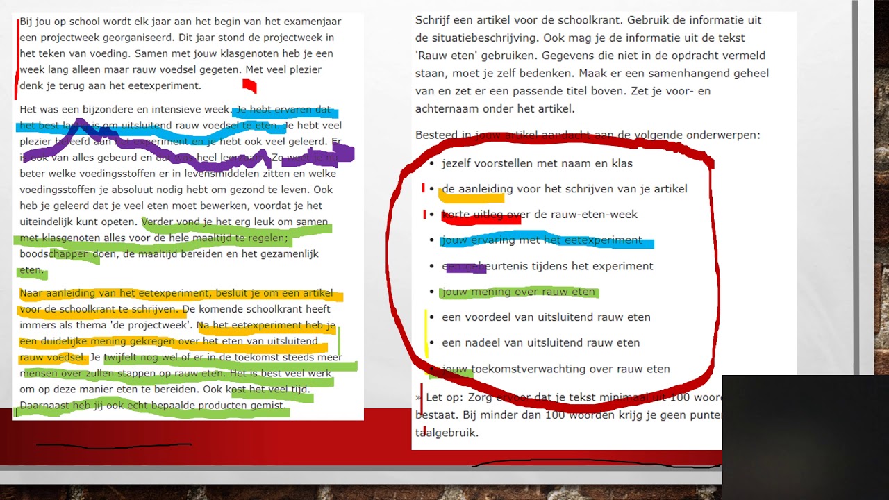 PPT VMBO Examentraining artikel schrijven - YouTube