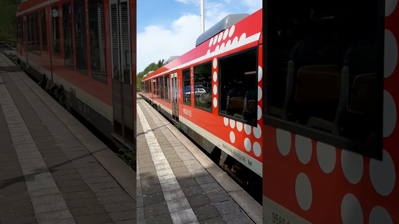 🚆 Triebwagen Typ Lint DB 648 452-0 hält am Bhf Felde als RB 75 in Richtung Kiel-Hassee