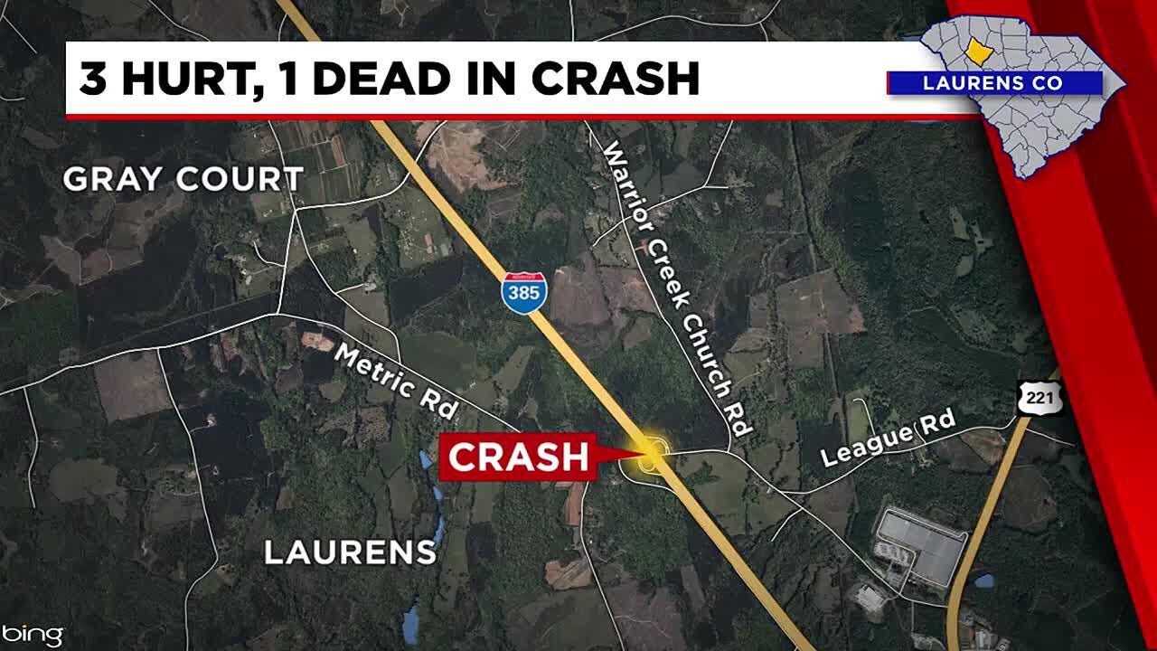 Victim identified following fatal crash on I-385 in Laurens County; 3 ...