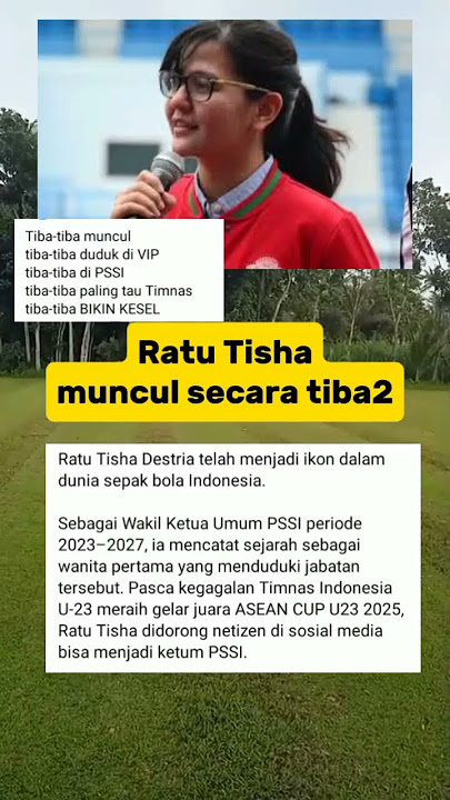 Ratu Tisha muncul secara tiba2... #sepakbola