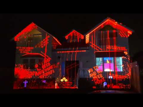Halloween House Projection Mapping 2024