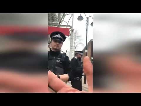 Moment London police officers threaten Christian preachers with arrest over accusation of hate crime