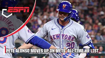 PETE ALONSO IS AN ALL-TIME MET ⚾️ Alonso's mammoth HR moves him up Mets' all-time list | ESPN MLB thumbnail