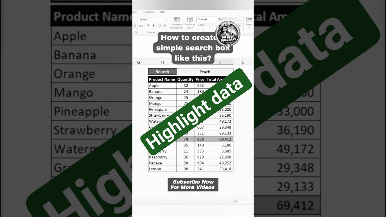 How to create Simple search box for Highlight data #shortvideo #videosearch #explorepage #shortvideo