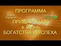 Программа привлечения богатства и успеха.