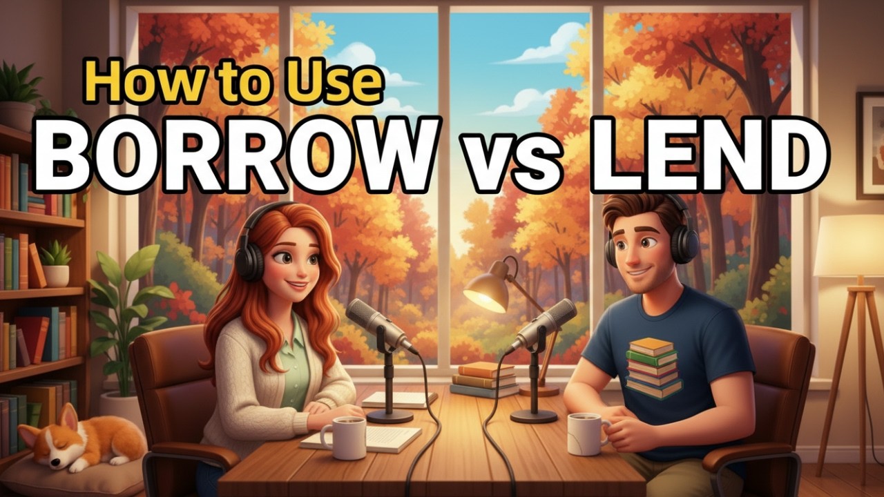 How to Use BORROW vs LEND in Everyday English | Daily English Conversations | English Podcast