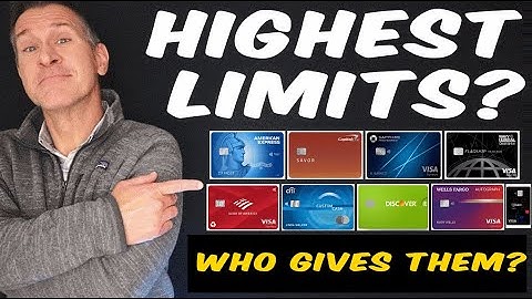 Which credit card companies have Highest Credit Limits? 💳 (Highest starting line + increases) 2025