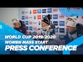 Oberhof Women Mass Start Press Conference