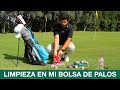 Haciendo LIMPIEZA en mi BOLSA de PALOS de GOLF | ESTRENANDO bolsa de BOLAS | Tampoco estaba tan mal