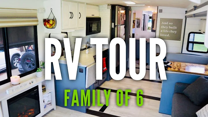 RV TOUR // Family of 6 Living in a Remodeled Class...