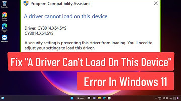 Fix "A Driver Can