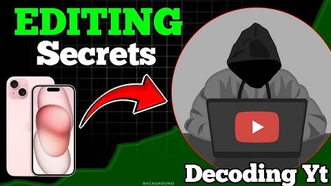 I have EDITED like @decodingyt just by using MOBILE 😳