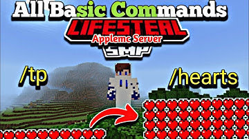 All Secret Commands Minecraft Lifesteal SMP|Applemc Server