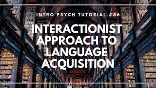 The Interactionist Approach to Language Acquisition (Intro Psych Tutorial #86)