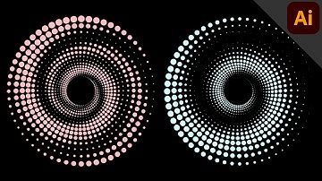 Create a dotted spiral | ILLUSTRATOR TUTORIAL - ABSTRACT & CREATIVE