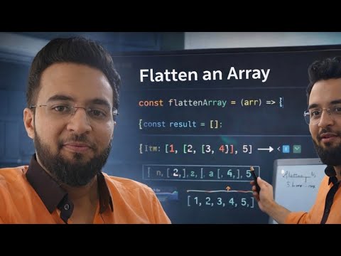 Flatten Arrays in JS WITHOUT flat() or reduce()! 🚀 Vanilla Code Only ...