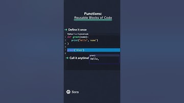 Python Functions Explained in 10 Seconds (AI-Generated Learning Short)